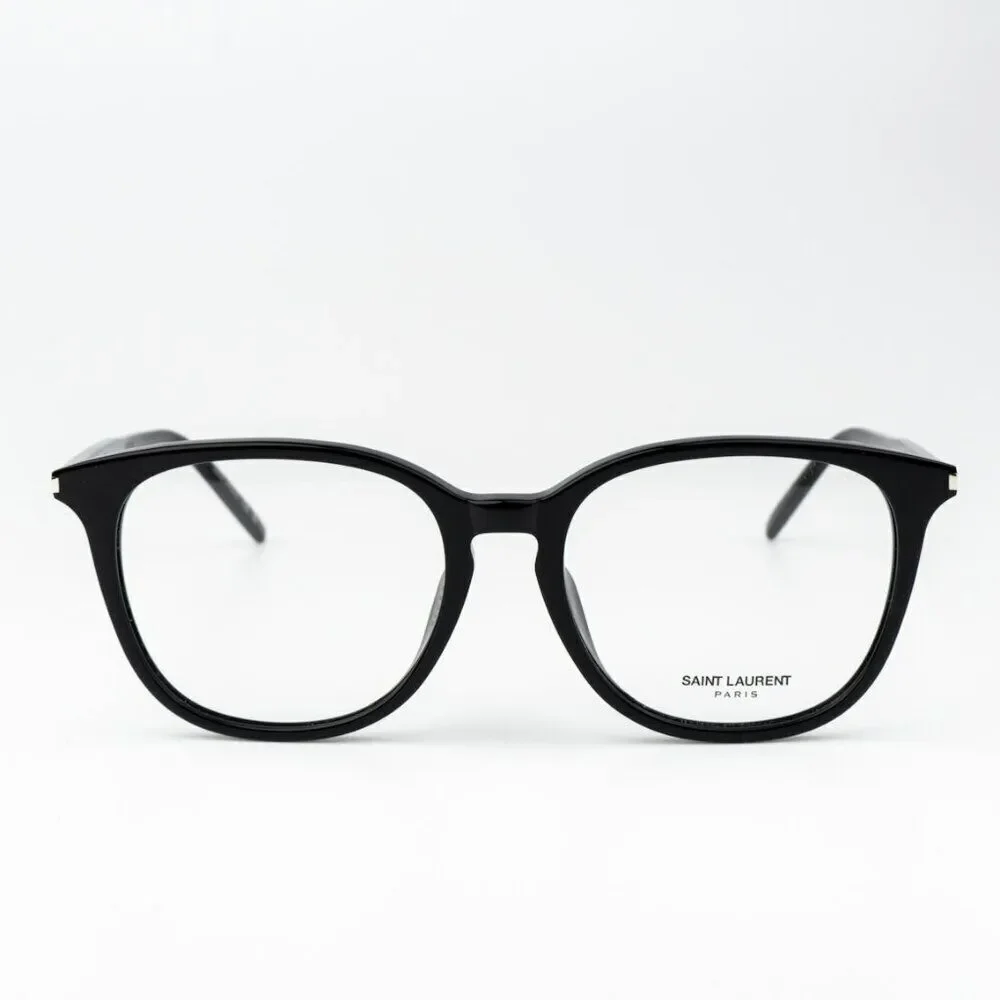 SALE! NEW Saint Laurent SL724/F 001 Black Oval Women Eyeglasses